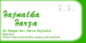 hajnalka harza business card